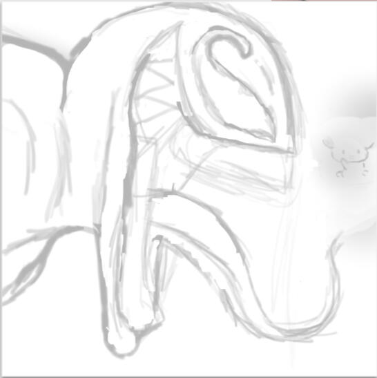Sketch of Venom. First sketch digitally, I did not know which brush was best for me so I tried out some of the brushes and picked one brush that I liked( Basic-5 Size Opacity).